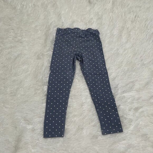 3/$10 Toddlers Purple Polka Dot Leggings Size 4T - Picture 5 of 7